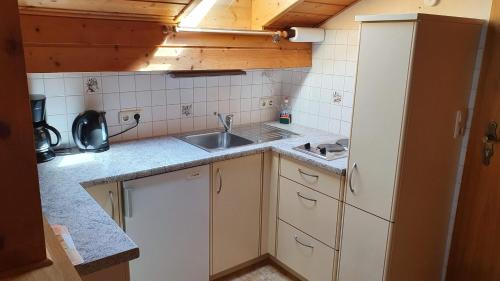 Dapur atau dapur kecil di Ferienhaus Lang