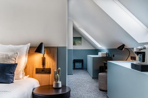 Ein Sitzbereich in der Unterkunft Hotel Monasterium PoortAckere Ghent