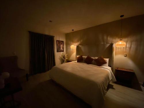 Suites Campestres Montebelloにあるベッド
