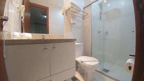 Koupelna v ubytování Veredas Rio quente flat