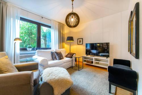 TV o dispositivi per l'intrattenimento presso Ferienwohnung Koblenz Altstadt