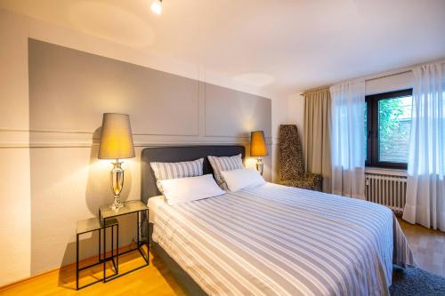 Letto o letti in una camera di Ferienwohnung Koblenz Altstadt