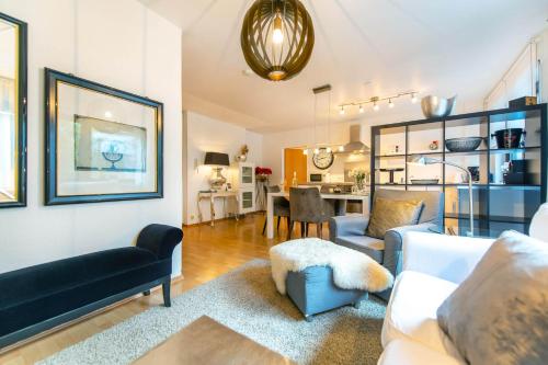 Area soggiorno di Ferienwohnung Koblenz Altstadt