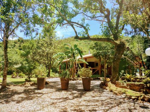 Jardin de l'établissement Ninho das Águias Cabana