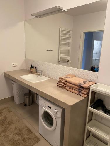 Kuchyňa alebo kuchynka v ubytovaní Apartament Wiewiórka