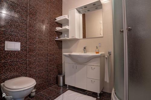 Koupelna v ubytování Hotel Amarilis