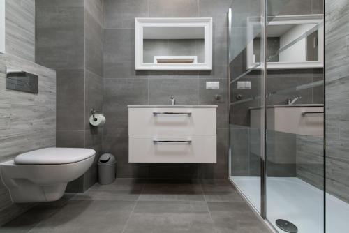Koupelna v ubytování Apartamenty Spokojna 24C