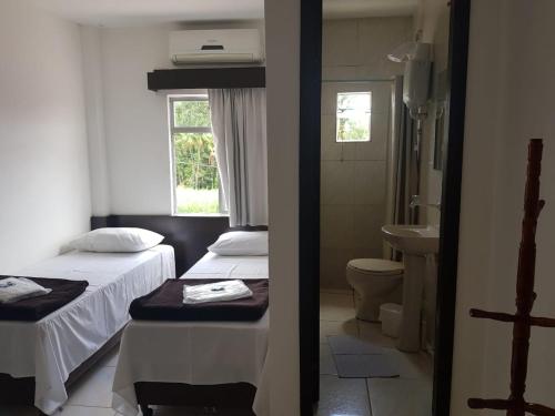 Ванная комната в Hotel Salto do Norte