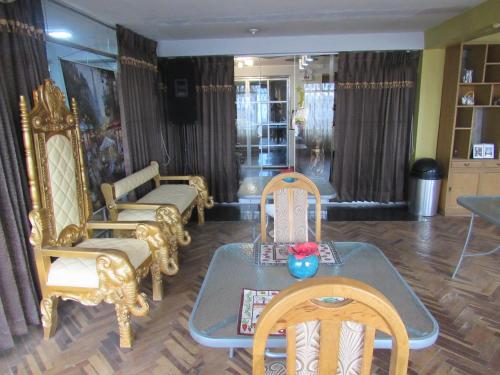 Χώρος καθιστικού στο Hotel Sueños Dorados