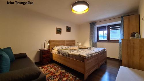 Łóżko lub łóżka w pokoju w obiekcie Villa Korálka