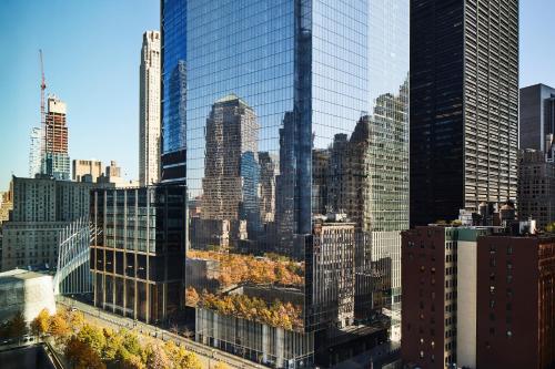 a view of a city with many tall buildings at Club Quarters Hotel World Trade Center, New York in New York