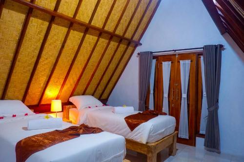 מיטה או מיטות בחדר ב-Sun Colada Villas & Spa