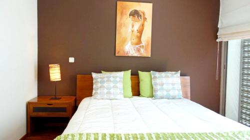 Postel nebo postele na pokoji v ubytování 2 bedrooms house with furnished garden and wifi at Ponte de Lima