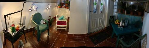 a view of a room with a kitchen and a floor at Charming House in Costa Calma with Mountain View and Terrace in Costa Calma
