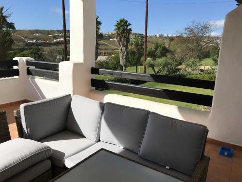 A seating area at Spacious Apartment with Views in Málaga, 77 m², Shared Pool