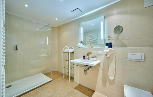 Koupelna v ubytování Genusshotel Wenisch