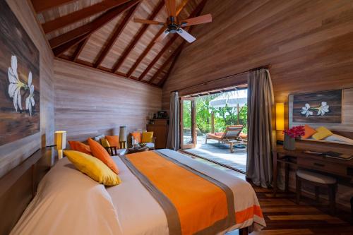 Krevet ili kreveti u jedinici u okviru objekta Mirihi Island Resort