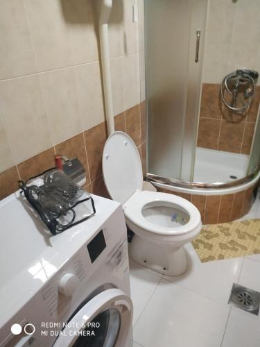 Koupelna v ubytování Apartman Zubac, Vrnjacka Banja