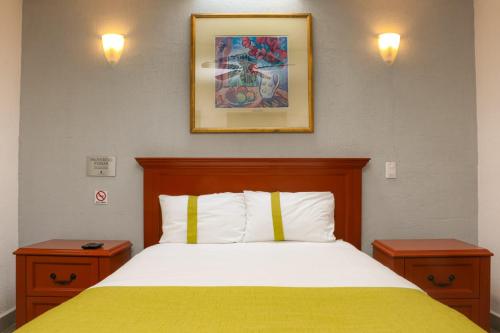 Postel nebo postele na pokoji v ubytování Suites Bajío