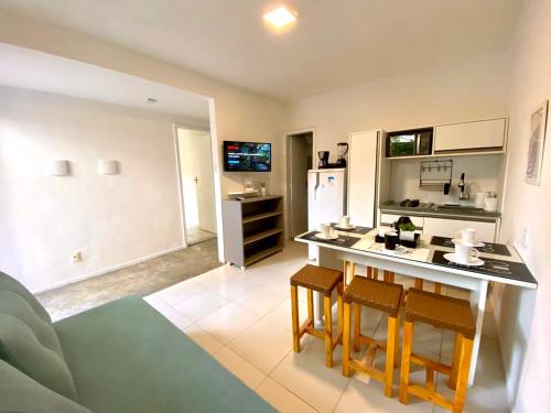Η κουζίνα ή μικρή κουζίνα στο Flats Morro de São Paulo
