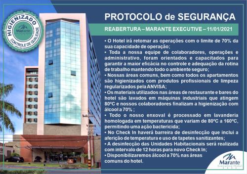 a flyer for a hotel in the philippines at Marante Executive Hotel in Recife