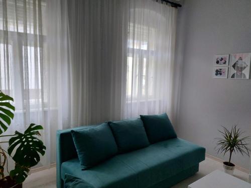 Ruang duduk di Cozy apartment in Kikinda
