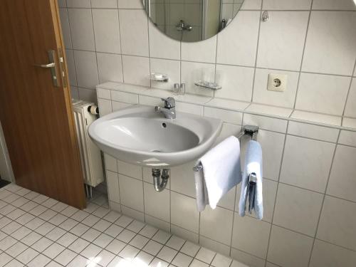 Koupelna v ubytování Landgasthof Krone