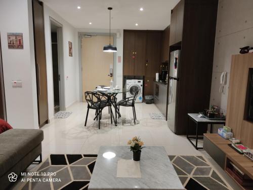 Posezení v ubytování Kumkum Homestay Studio