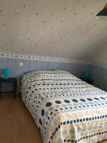 Llit o llits en una habitació de Bleu-De-Toi