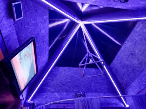 TV a/nebo společenská místnost v ubytování Pyramid
