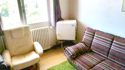 Χώρος καθιστικού στο Studio chaleureux à Bagnères-de-Luchon 30 m² avec vue