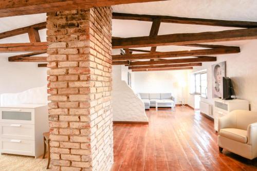 Χώρος καθιστικού στο Lodge an der Muehle