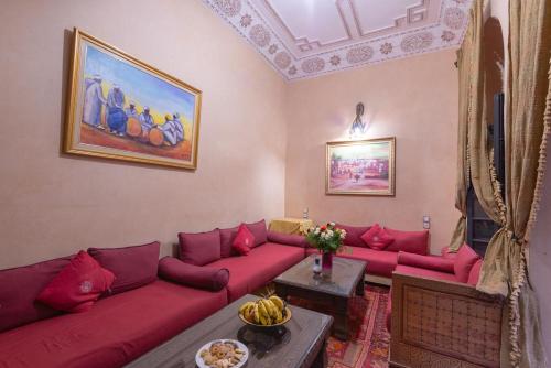 Area soggiorno di Riad Lalla Khiti