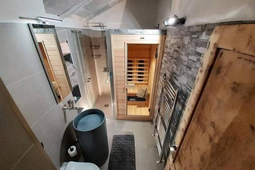 Koupelna v ubytování Dream House Quadrifoglio. Sulle piste di Folgarida,madonna di campiglio.