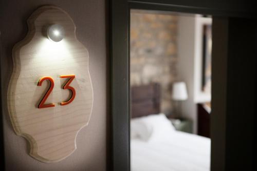 Katil atau katil-katil dalam bilik di Hotel Okako San Sebastian