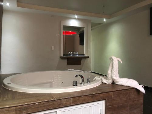 Koupelna v ubytování Hotel & Villas 7