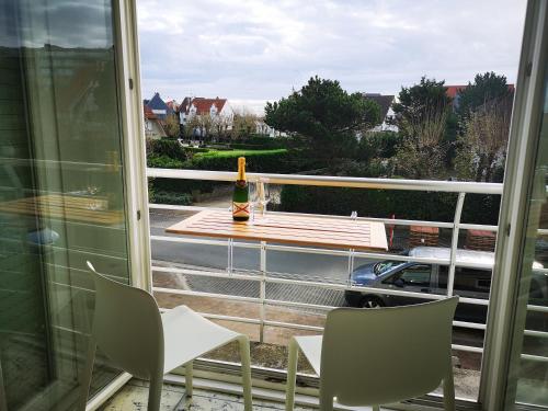 Balkón nebo terasa v ubytování Fleuri Westende