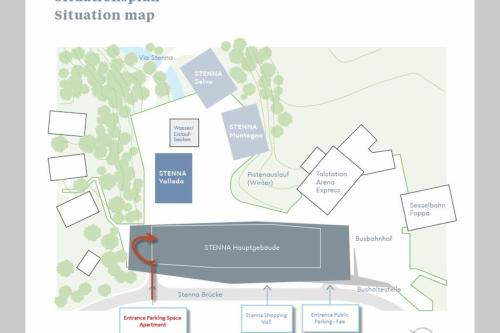 Plan de l'établissement Beautiful Sunny New 1 Bed Apt (2.5Zim). Ski in/out