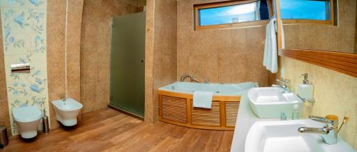 Ett badrum på Luxury houses in Dobrinishte