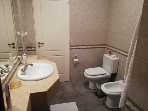Ένα μπάνιο στο Posada Las Praderas con Piscina - Habitación con Baño en suite - Zona entre bodegas y viñedos