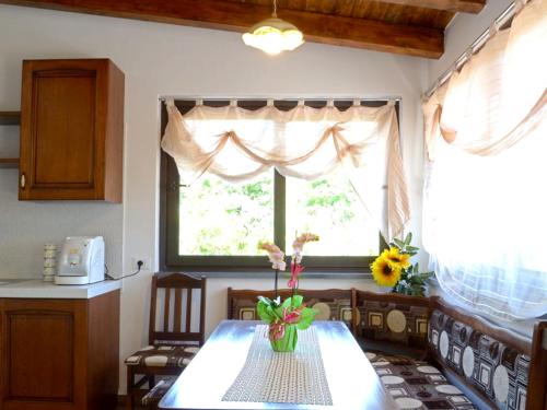 A kitchen or kitchenette at Spacious Apartment in Zafferana Etnea 65 m² with Private Garden
