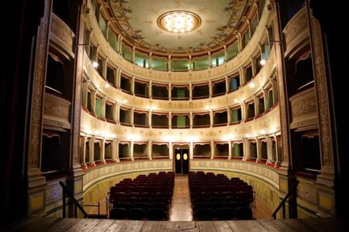 a view of an auditorium of a theatre at Charming House in Amelia with Lake View, 200 m² in Amelia
