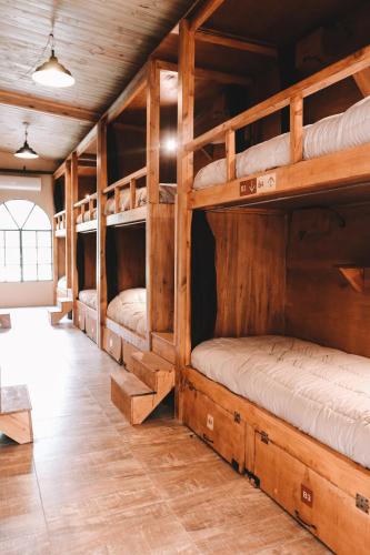 Кровать или кровати в номере Elena Hostel
