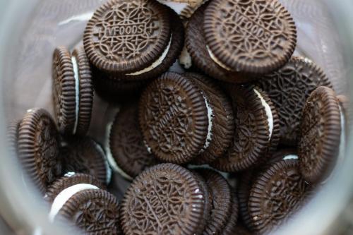 a pile of oreo cookies in a bowl at Matini Premium @ Klong 1 in Thanya Buri