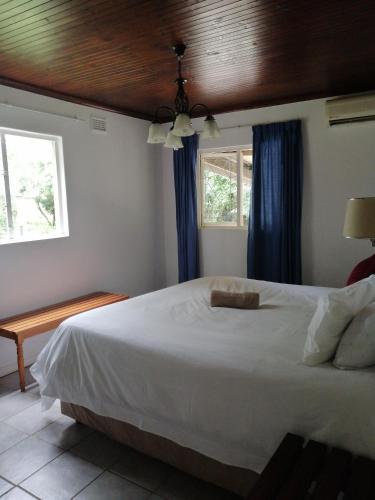Ένα ή περισσότερα κρεβάτια σε δωμάτιο στο Sakabula Country Lodge