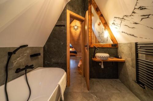 Koupelna v ubytování Tatrzańska Miejscówka - Apartamenty Centrum