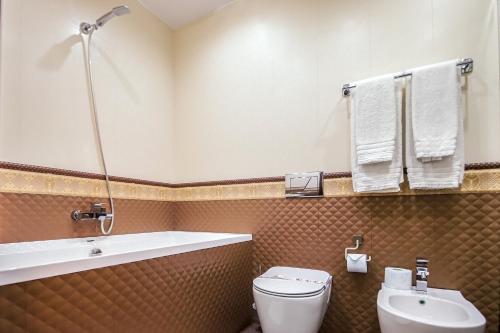 Koupelna v ubytování Prestige apart-hotel