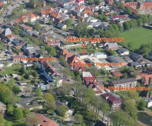 a map of the village of sheeneham apartments at Skerra Apartments "am Fitness-Studio" in Fehmarn