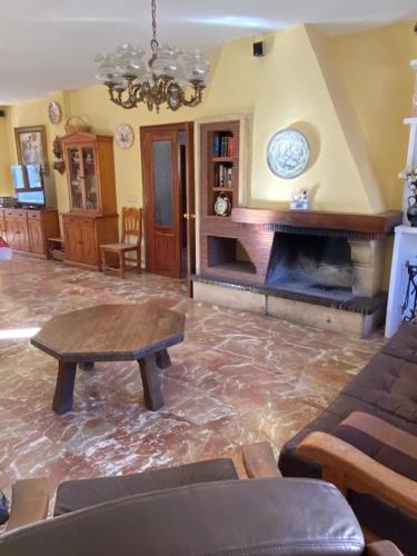 Χώρος καθιστικού στο Apartamentos Rurales Labrador