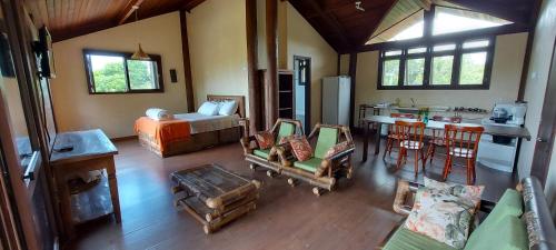 Ruang duduk di Pousada Águas de Ibiraquera Suite Master